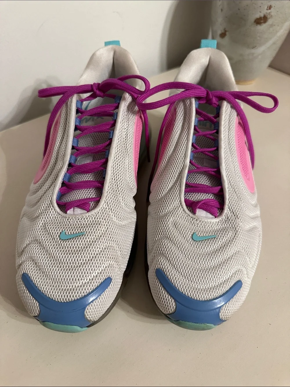 NIKE Air Max 720 Athletic Running Sneakers~Aqua Powder~ -Size:9